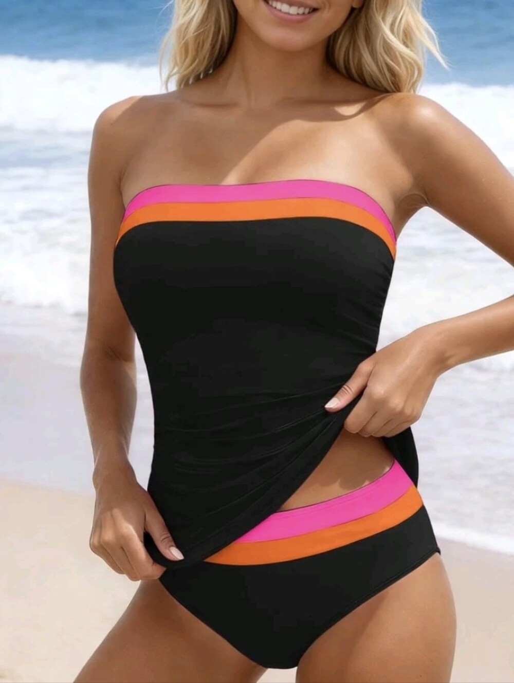 Nwt DACI Tankini Top Swimwear